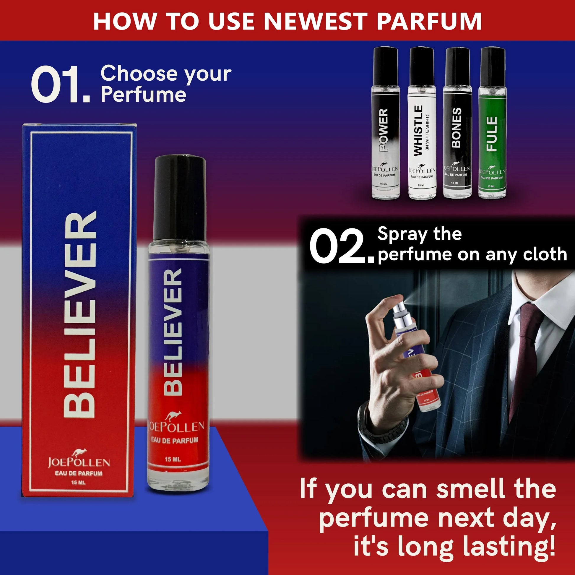 JOE POLLEN BELIEVER PERFUME 15ML