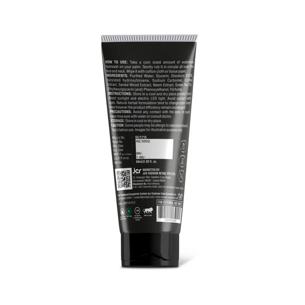 NEWEST SMART WATERLESS FACE WASH - ANTI POLLUTION (60ML)