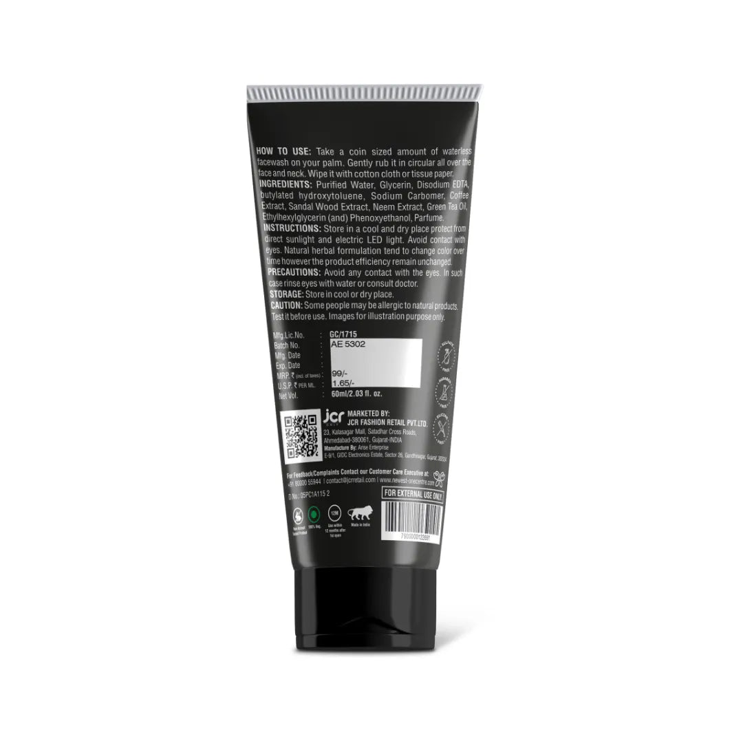 NEWEST SMART WATERLESS FACE WASH - ANTI POLLUTION (60ML)