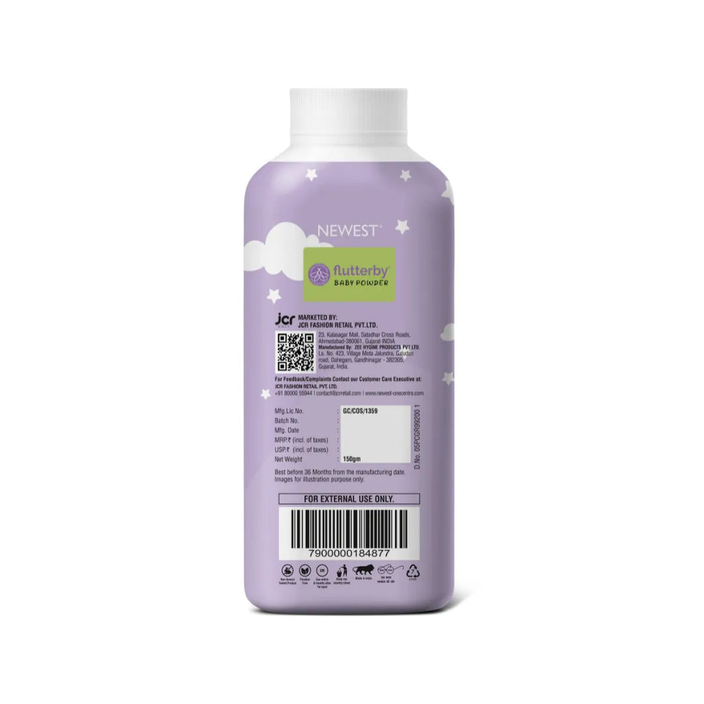 NEWEST FLUTTERBY BABY POWDER 150G