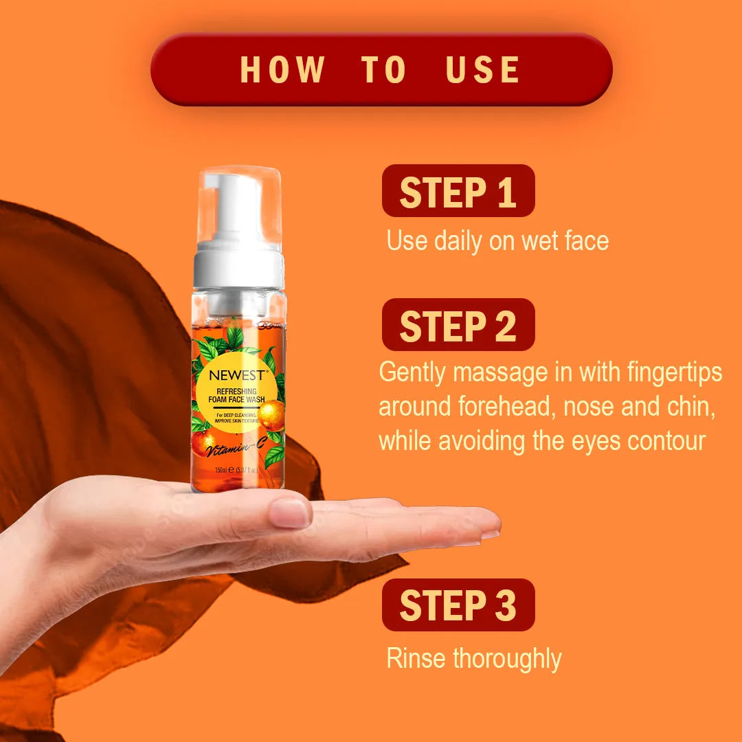 NEWEST VITAMIN C FOAM FACE WASH 100ML