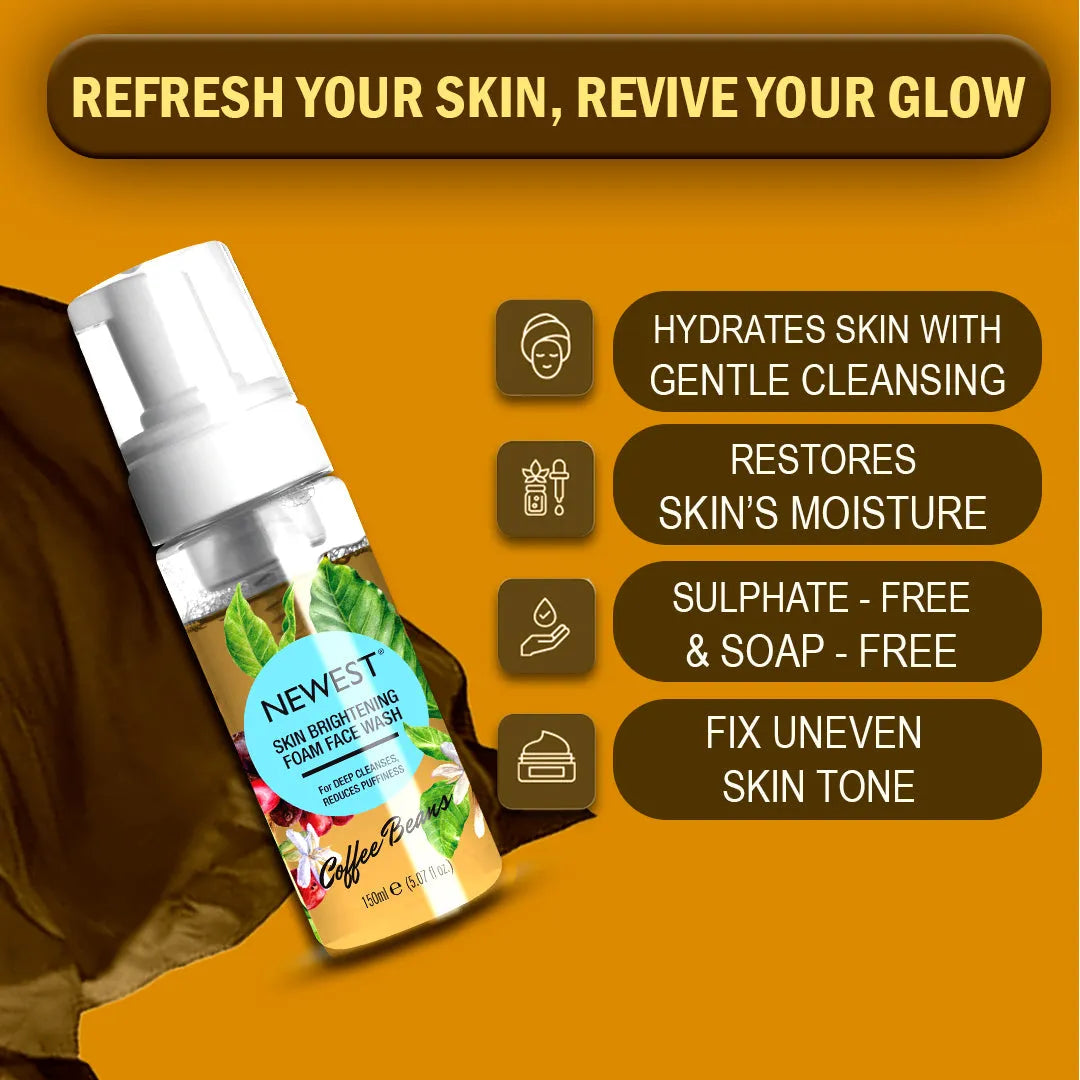 NEWEST COFFEE BEANS FOAM FACE WASH 100ML