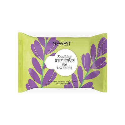 NEWEST SOOTHING WET WIPES WITH LAVENDER - 20 PULLS