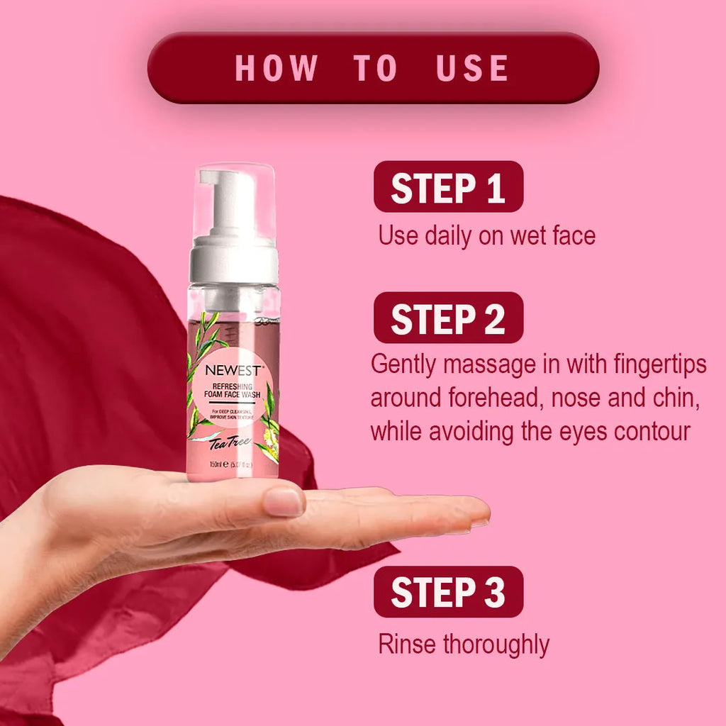 NEWEST TEA TREE FOAM FACE WASH 100ML