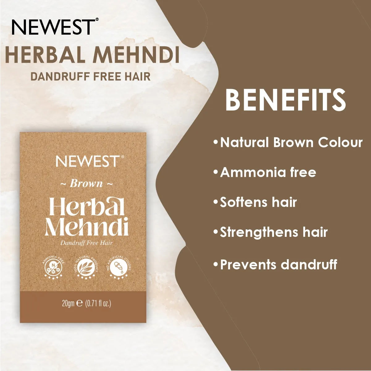 NEWEST Herbal Natural Brown Mahendi