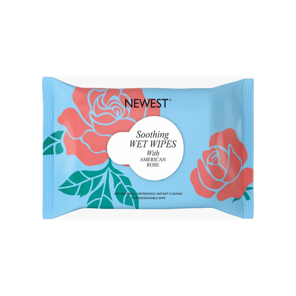NEWEST SOOTHING WET WIBES WITH AMERICAN ROSE - 20 PULLS