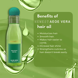 NEWEST NON STICK HAIR OIL ALOE VERA 200ML