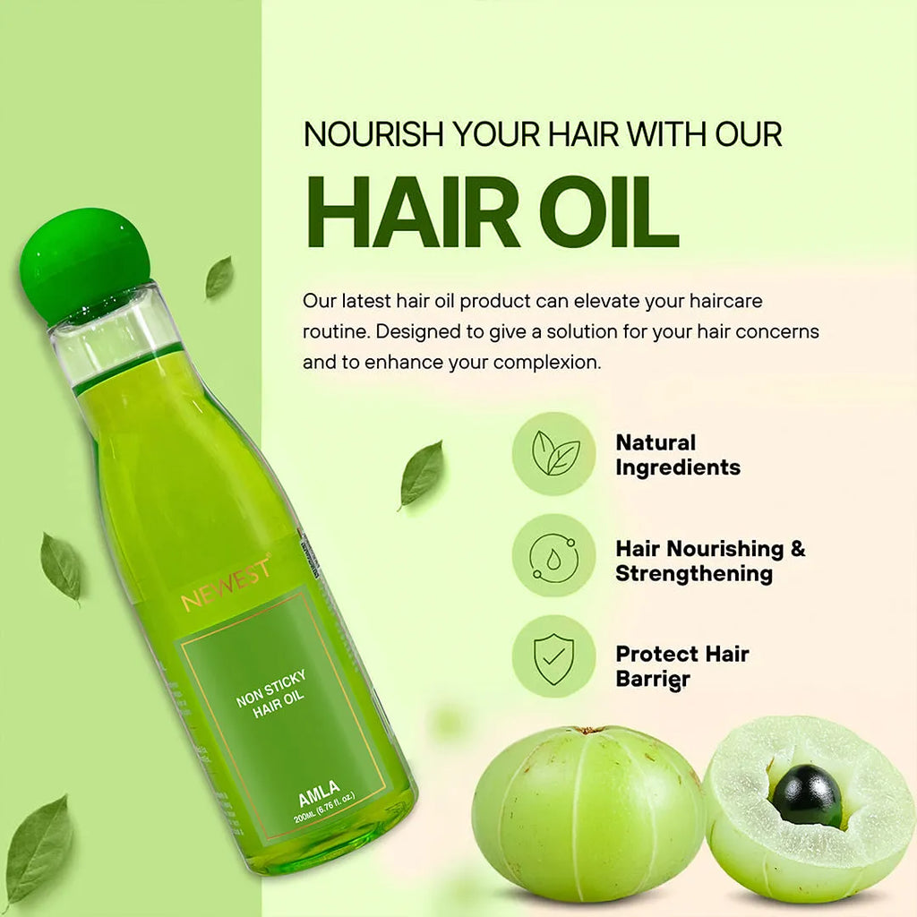 NEWEST NON STICK HAIR OIL AMLA 200ML