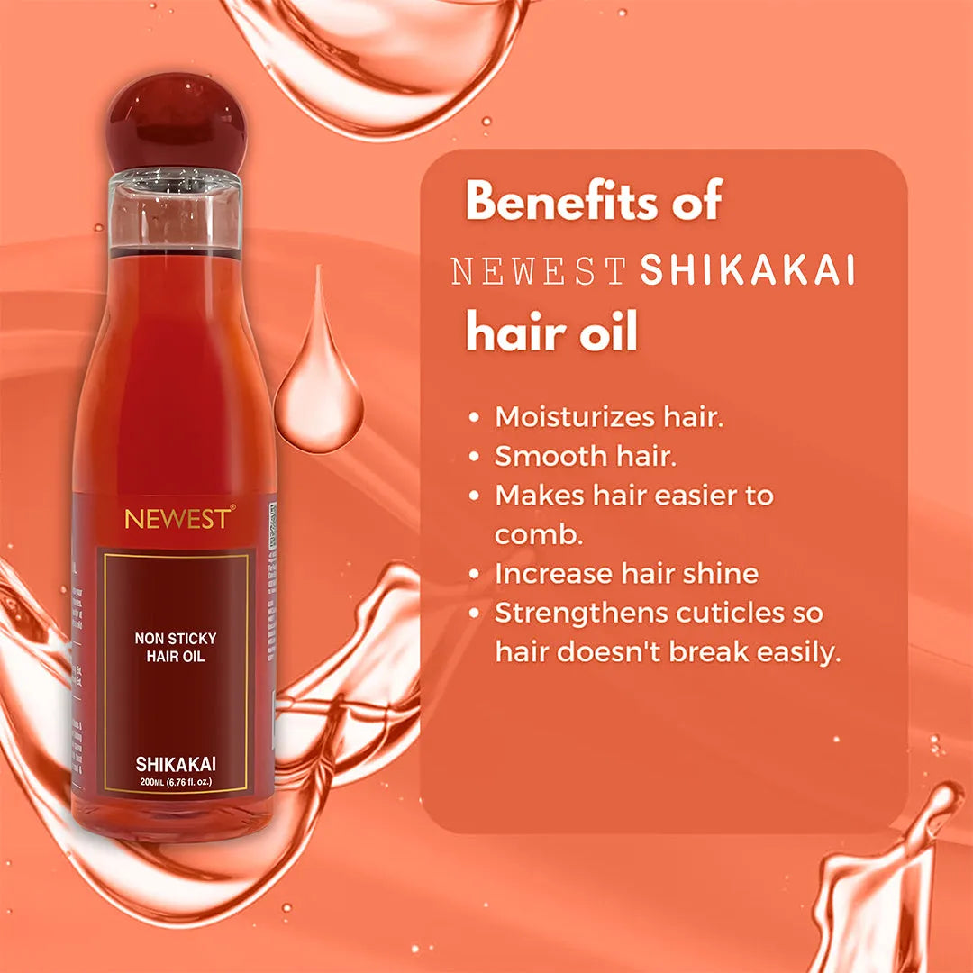 NEWEST NON STICK HAIR OIL SHIKAKAI 200ML