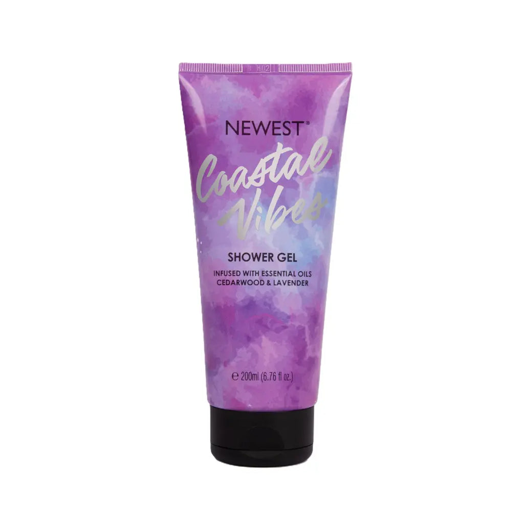 NEWEST COASTAL VIBES LAVENDER & CEDARWOOD SHOWER GEL 200ML