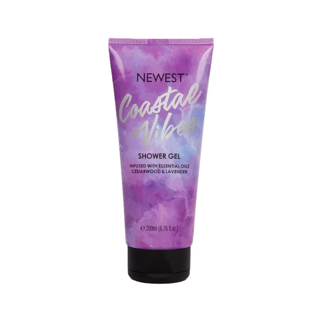 NEWEST COASTAL VIBES LAVENDER & CEDARWOOD SHOWER GEL 200ML