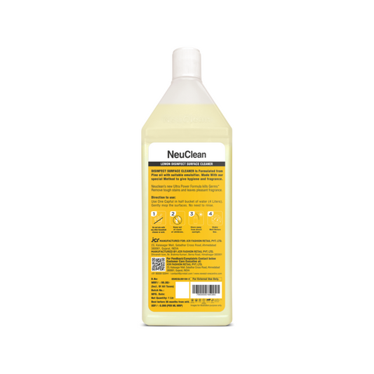 NEUCLEAN DISINFECT SURFACE CLEANER 10X ULTRA POWER- Lemon (1L)