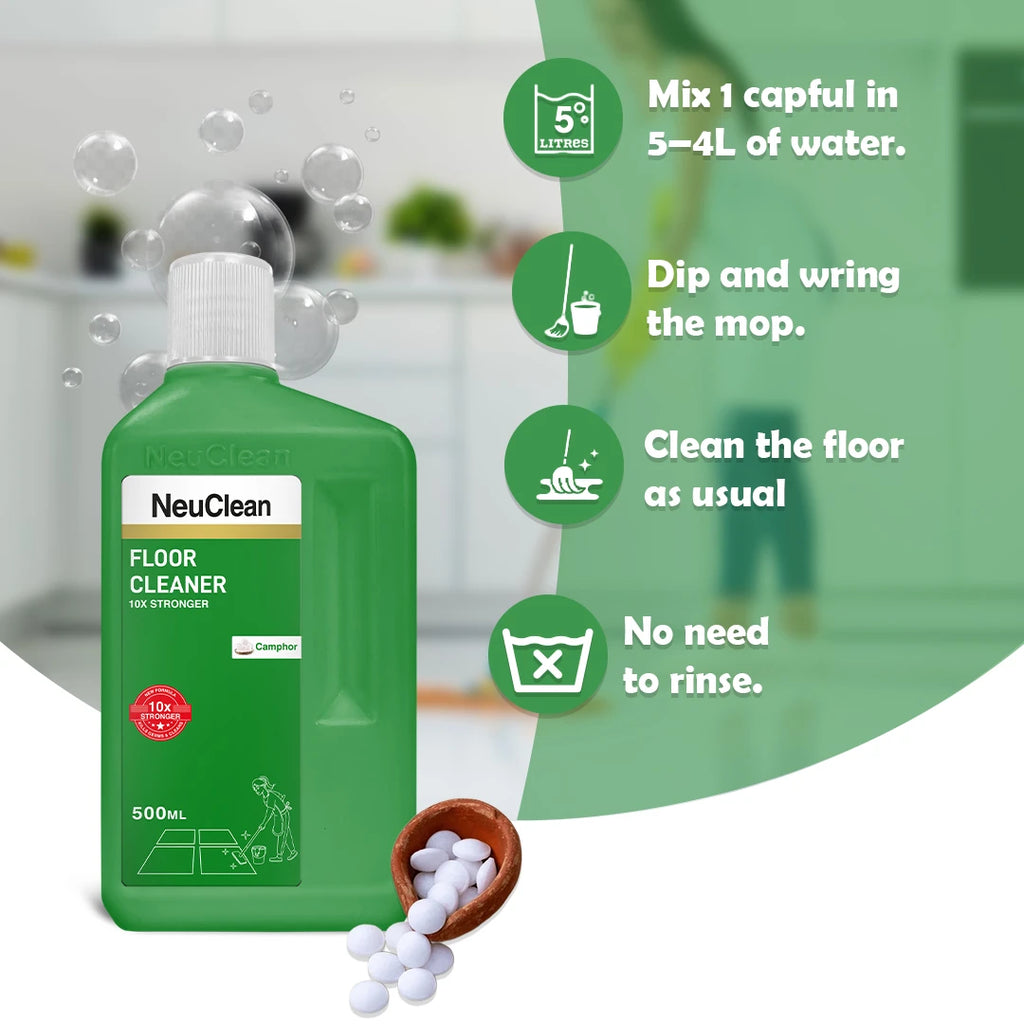 NEUCLEAN CAMPHOR FLOOR CLEANER (500ML)
