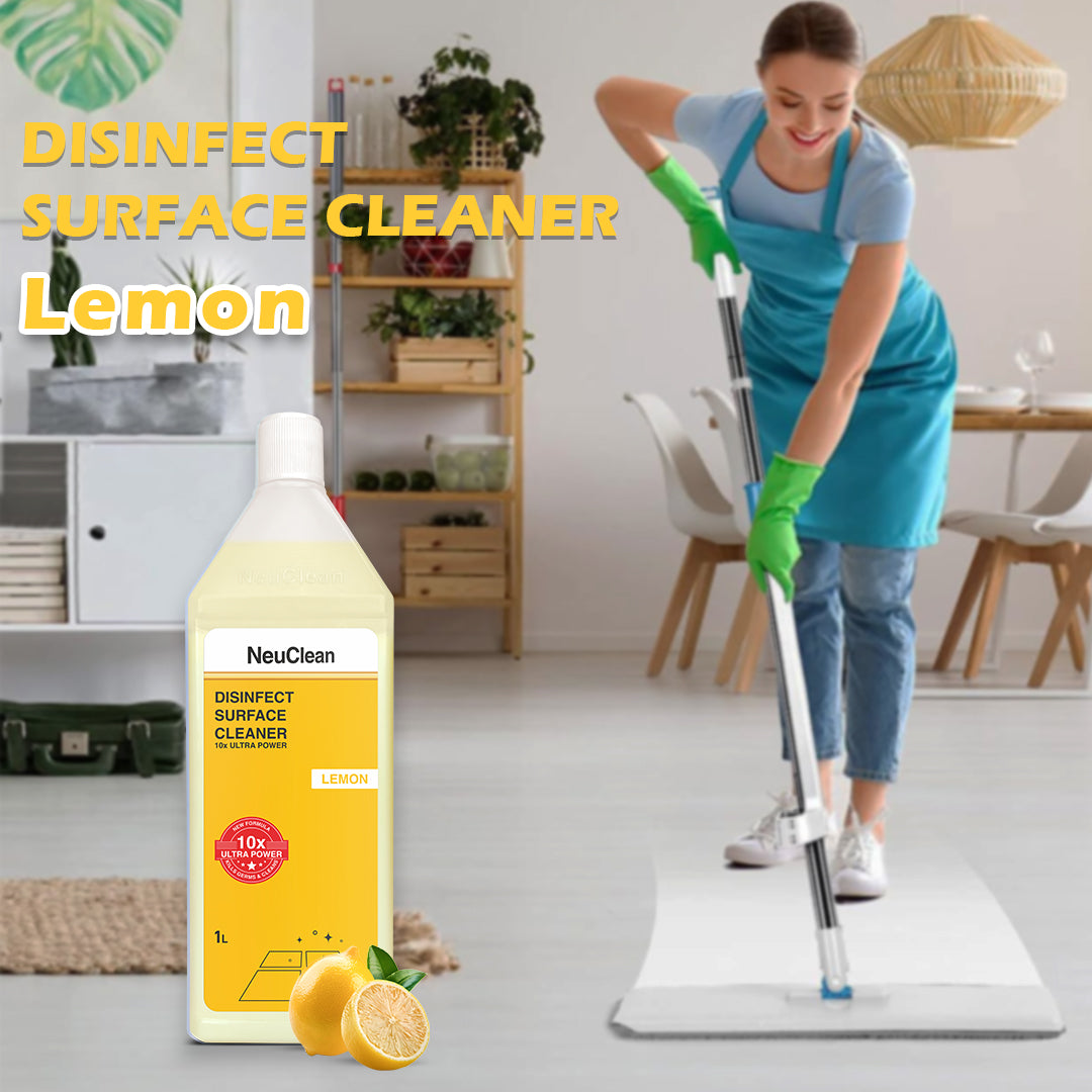 NEUCLEAN DISINFECT SURFACE CLEANER 10X ULTRA POWER- Lemon (1L)