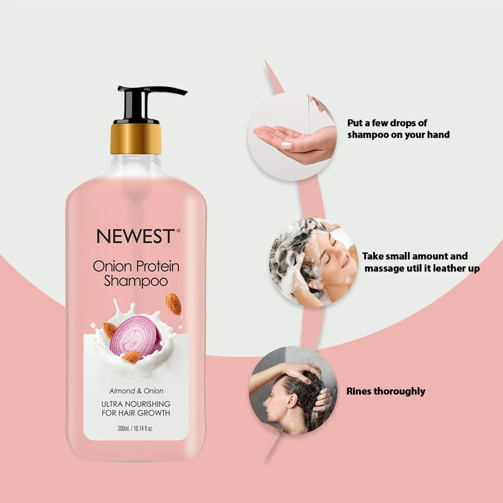 NEWEST ONION ALMOND PROTEIN SHAMPOO 200ML