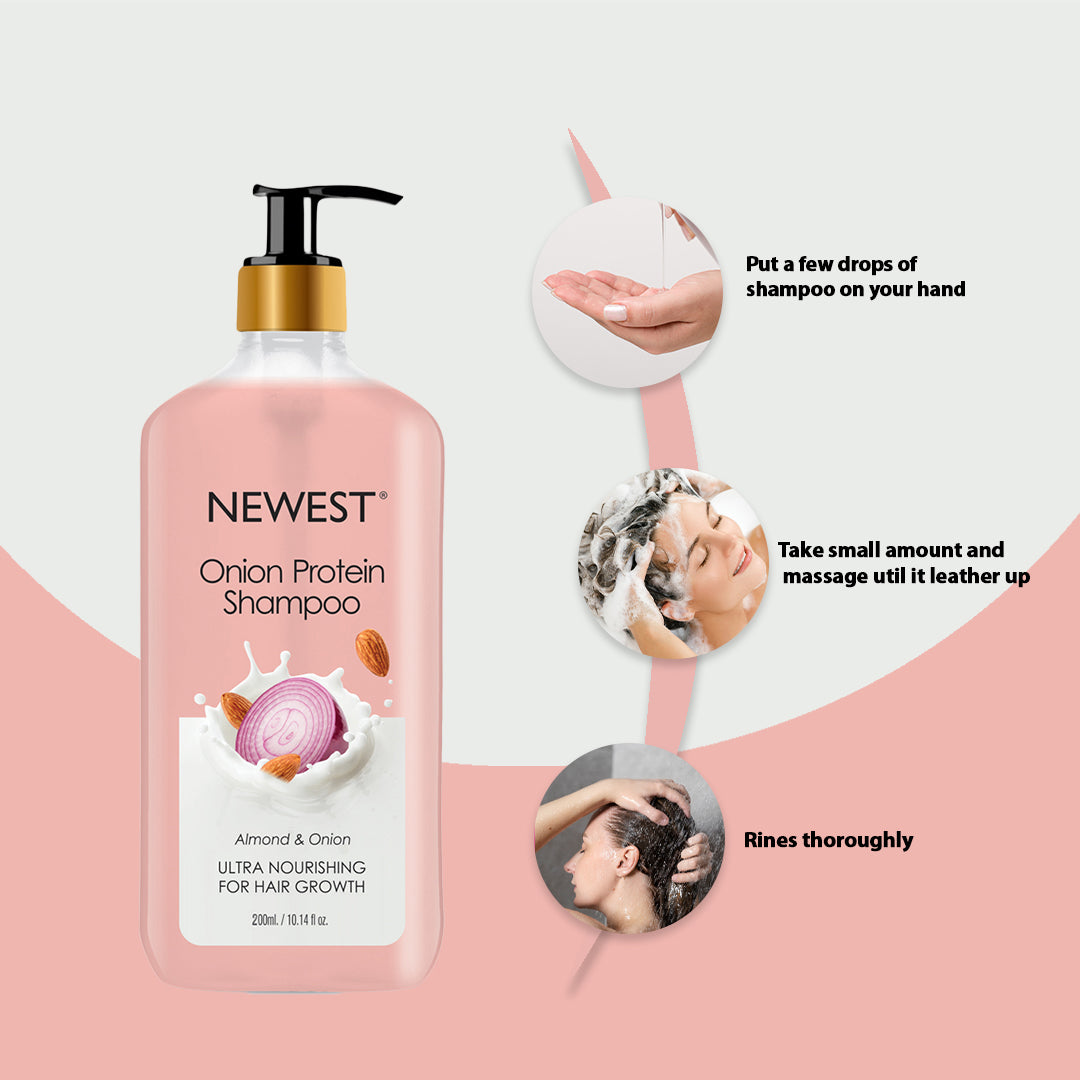 NEWEST ONION ALMOND PROTEIN SHAMPOO 200ML