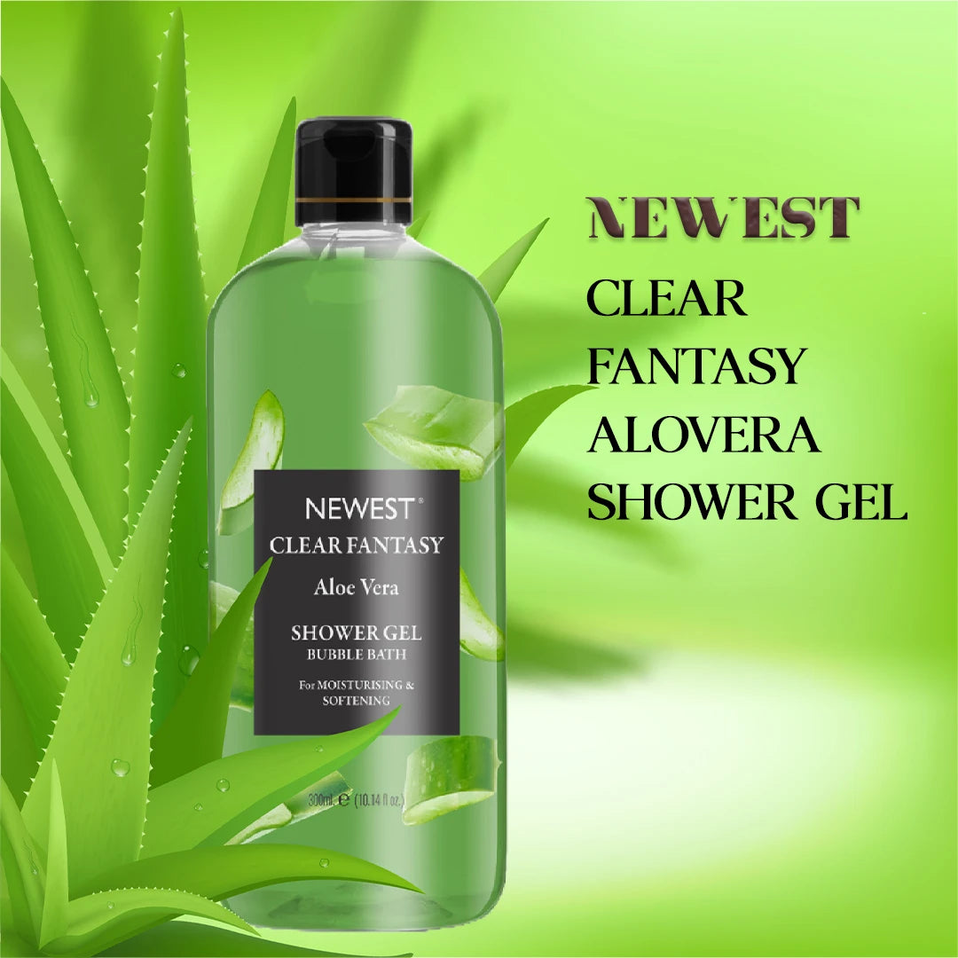 NEWEST CLEAR FANTASY ALOVERA SHOWER GEL 300ML