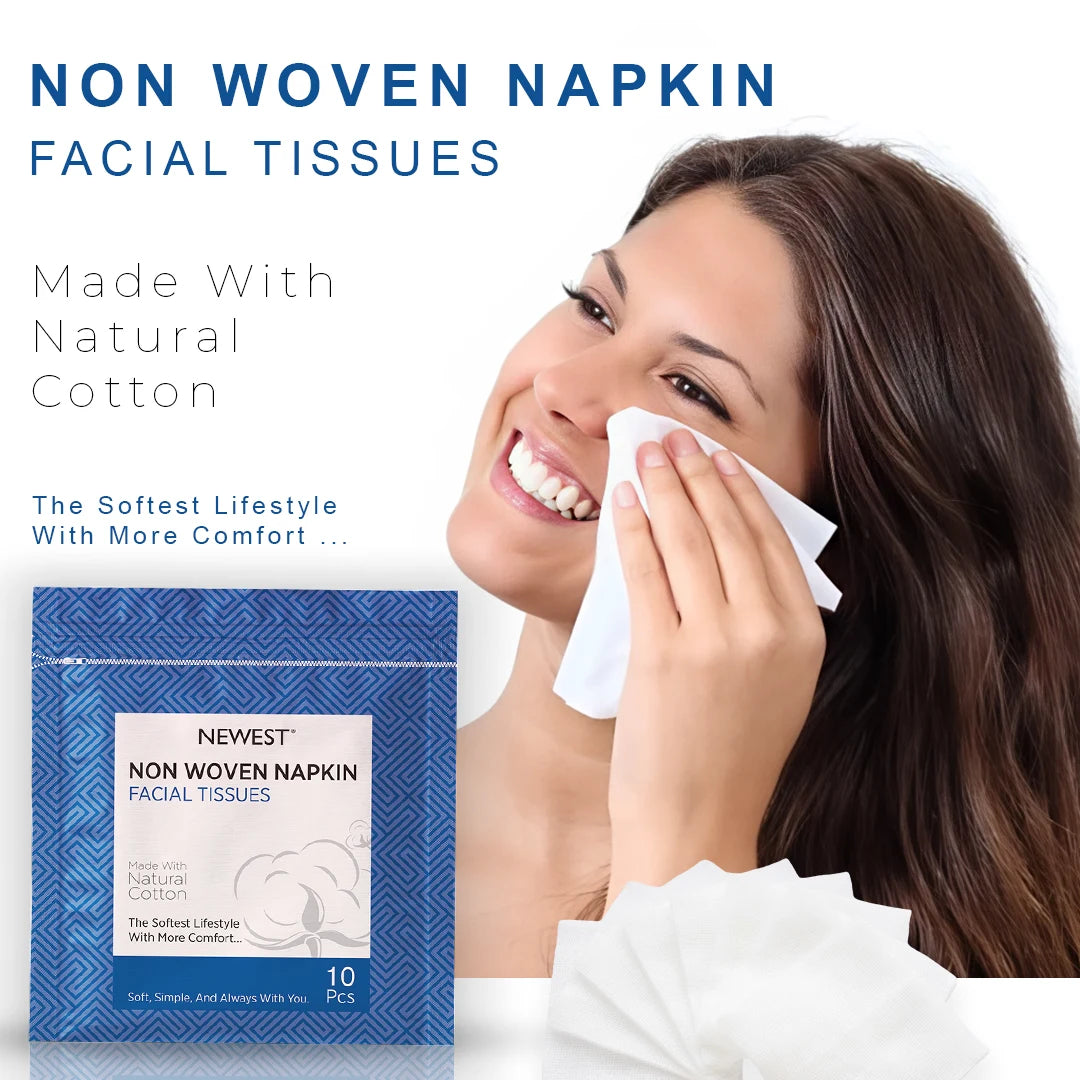 NEWEST NON WOVEN NAPKIN FACIAL TISSUE-(10 PCS)