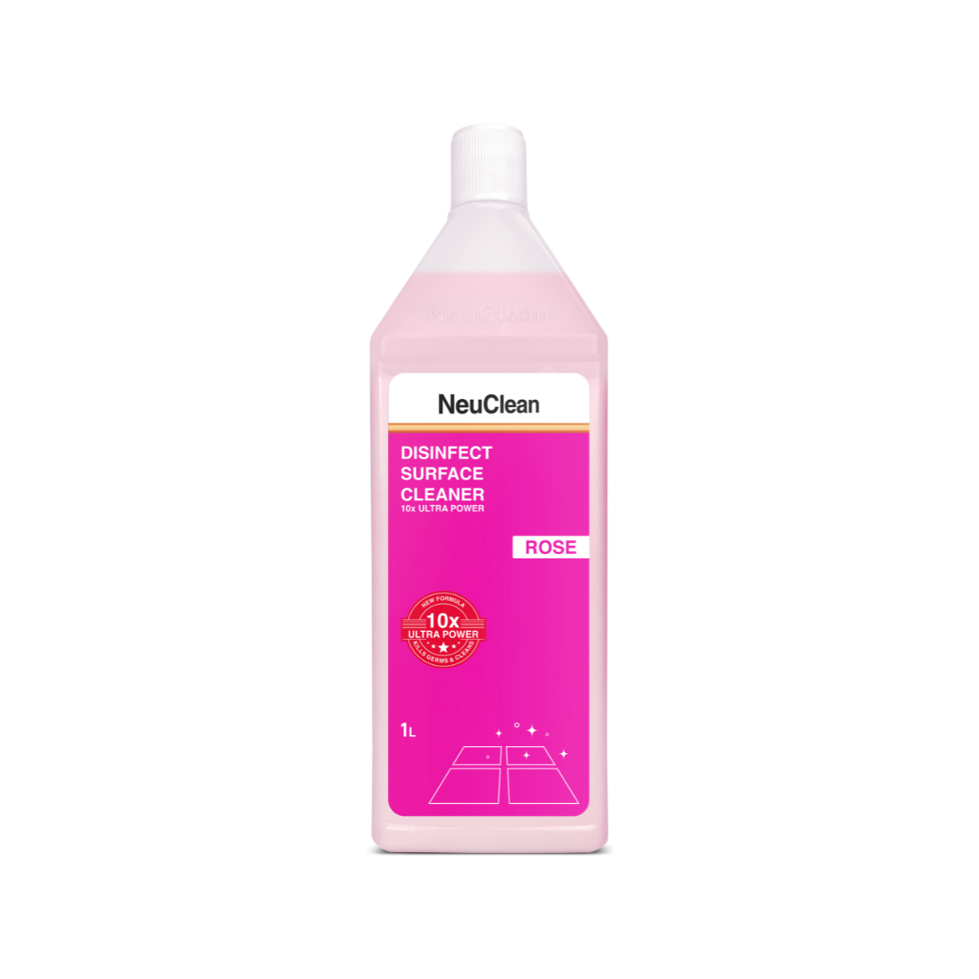 NEUCLEAN DISINFECT SURFACE CLEANER 10X ULTRA POWER- Rose (1L)