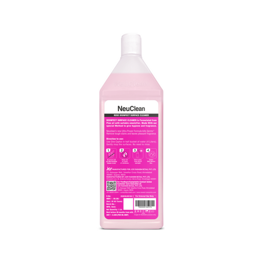 NEUCLEAN DISINFECT SURFACE CLEANER 10X ULTRA POWER- Rose (1L)