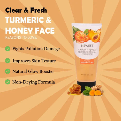 NEWEST TURMERIC & HONEY FACE WASH 100ML