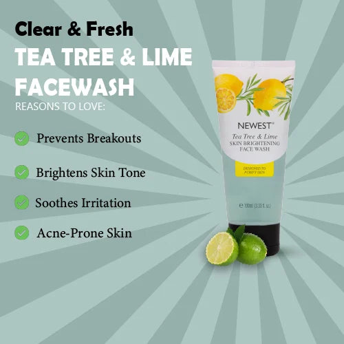 NEWEST TEA TREE & LIME FACEWASH 100ML