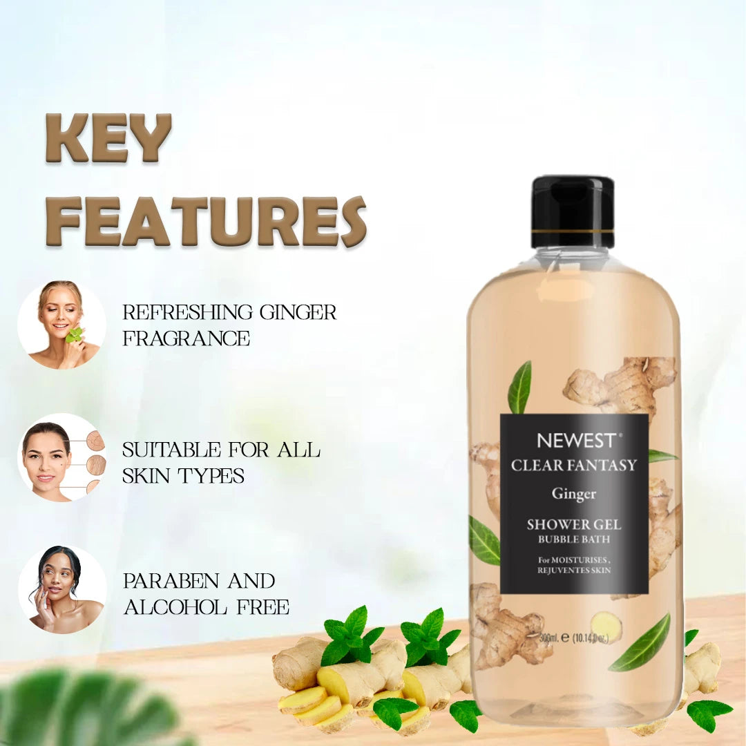 NEWEST CLEAR FANTASY GINGER SHOWER GEL 300ML