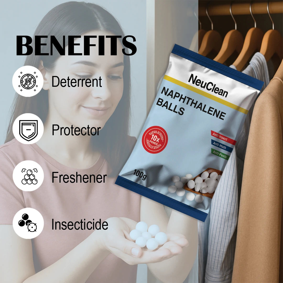 NEUCLEAN NAPHTHALENE BALLS (100 G)