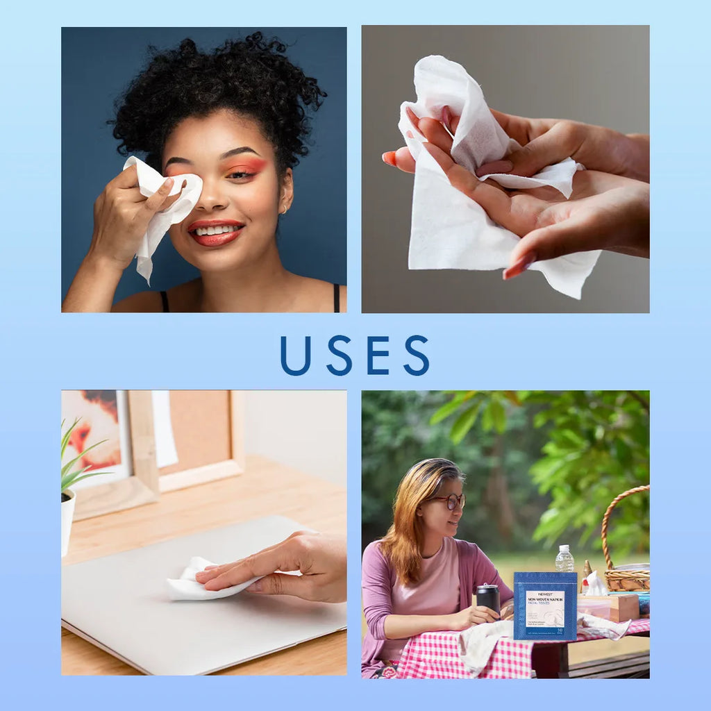 NEWEST NON WOVEN NAPKIN FACIAL TISSUE-(10 PCS)