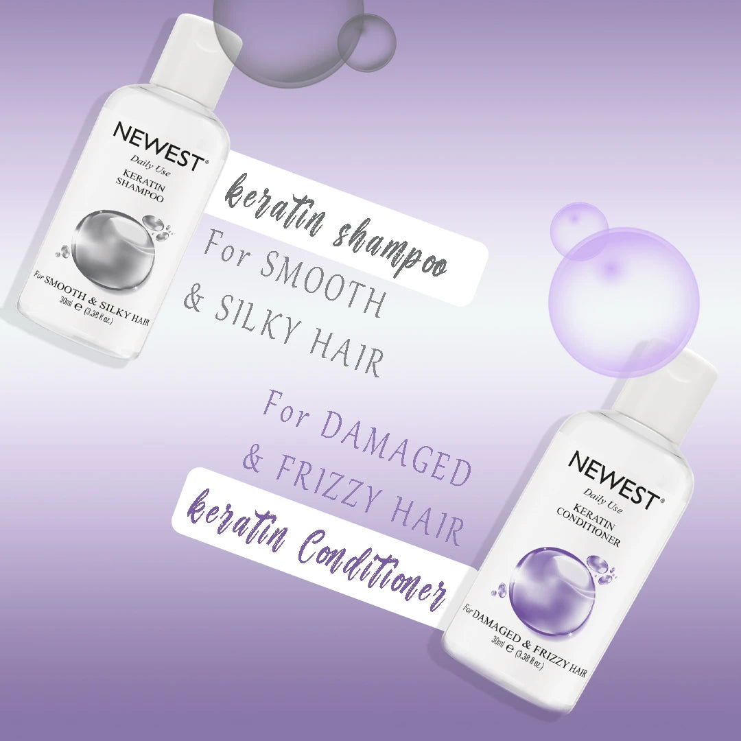 NEWEST DAILY USE KERATIN SHAMPOO & CONDITIONER (30ML X 2)