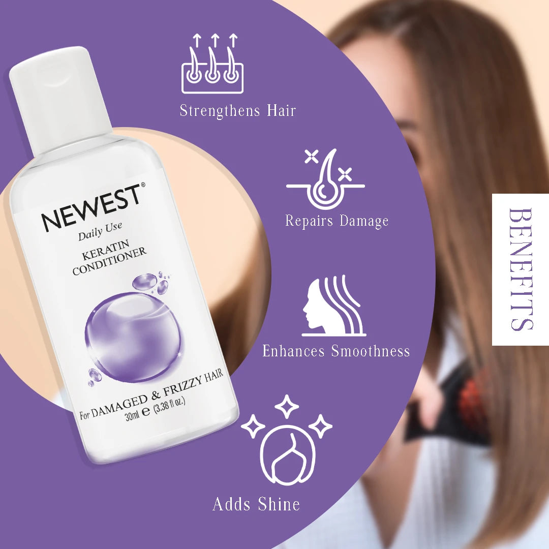 NEWEST DAILY USE KERATIN SHAMPOO & CONDITIONER (30ML X 2)